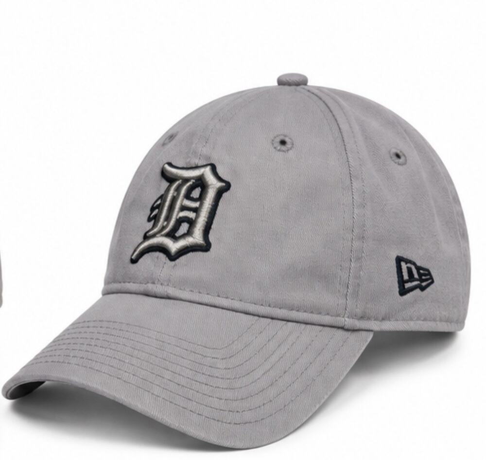 New Era Detroit Tigers Women’s 9TWENTY Gray Adjustable Hat MLB Baseball Cap